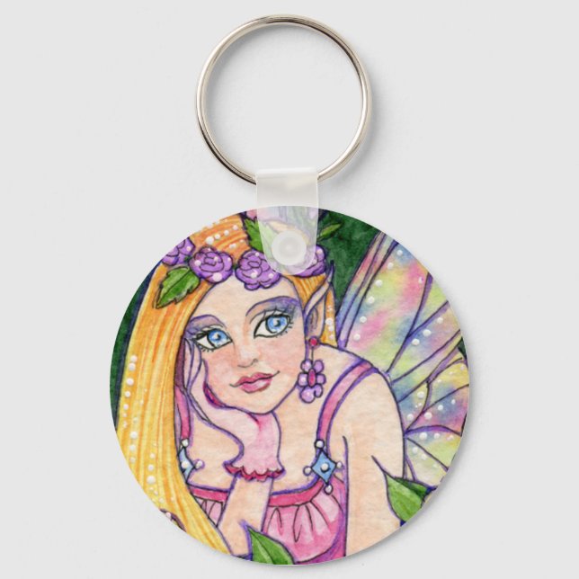 Porte-clés Fleur porte - clé Imaginaire de Ann Howard (Recto)