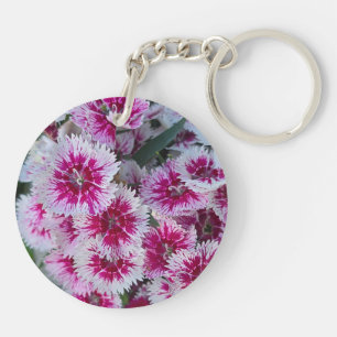 Porte-clés Fleur Rose