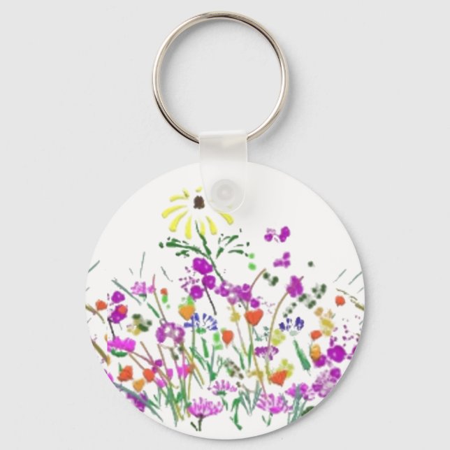 Porte-clés Fleur sauvage (Recto)