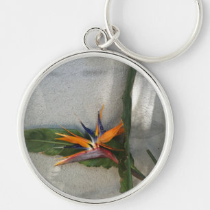 porte-clés fleur strelitzia