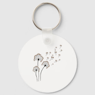 Porte-clés Fleur Tzu Chih Cute Fly Dandelion Chemise Drôle Ch