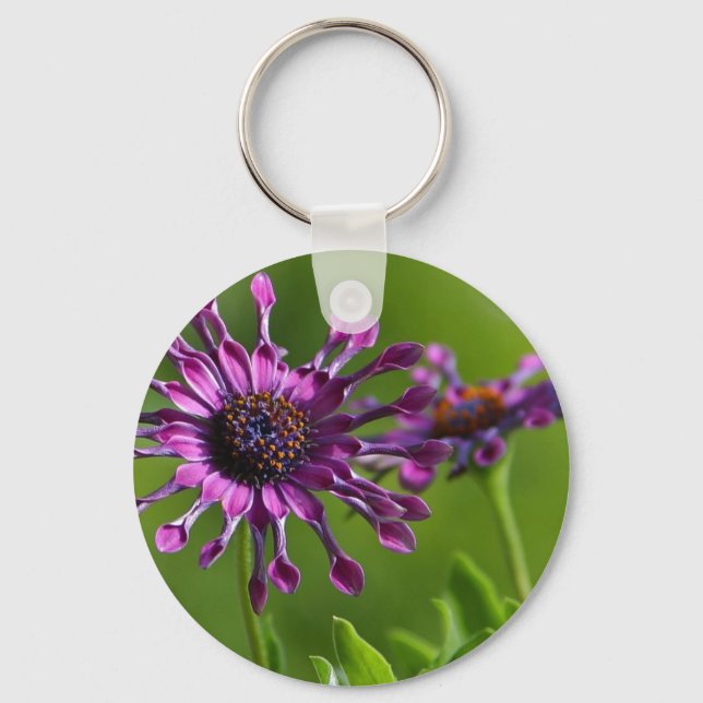 porte-clés fleur violette (Recto)