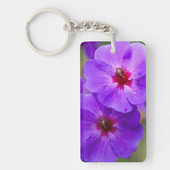 Porte-clés Fleur violette (Devant)