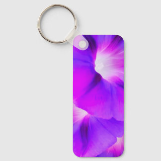 Porte-clés Fleurie Blanche Violette