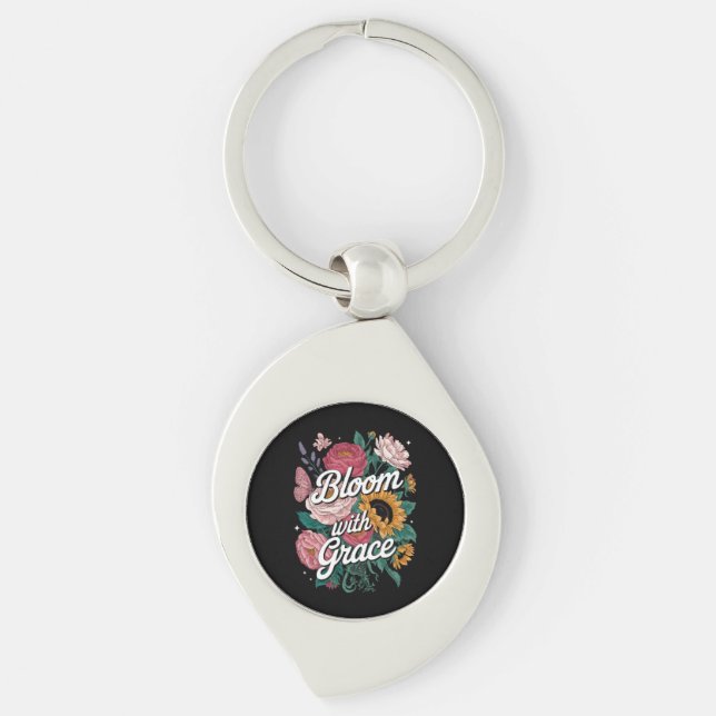 Porte-clés Fleurir avec grâce  (Devant)