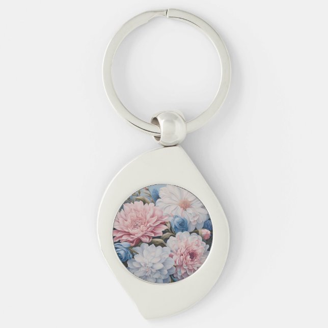 Porte-clés Fleurs (Devant)