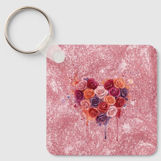 Porte-clés Fleurs (Recto)