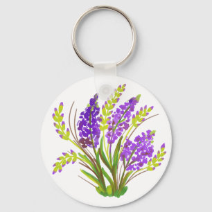 Porte-clés Fleurs aquarelles 06 Porte - clé