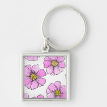 Fleurs aquarelles roses et fantaisie