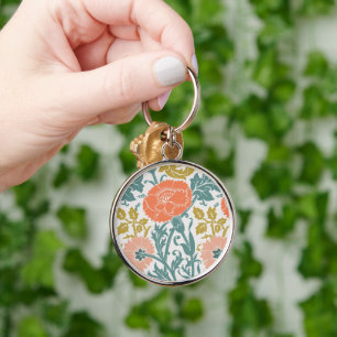 Porte-clés Fleurs, Art Graphique Vintage