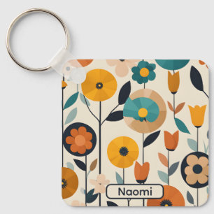 Porte-clés Fleurs colorées MCM Pop Art