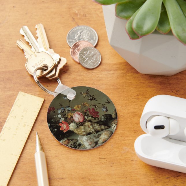 Porte-clés Fleurs, coquilles et insectes (Bureau)