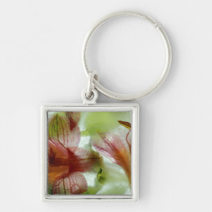 Porte-clés Fleurs dans la glace