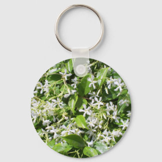 Porte-clés Fleurs de Jasmin Blanches