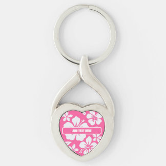 Porte-clés Fleurs de plage rose tropicale