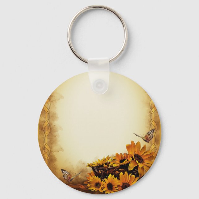 Porte-clés Fleurs de soleil (Recto)