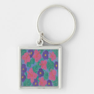Porte-clés Fleurs d'Hibiscus tropicaux