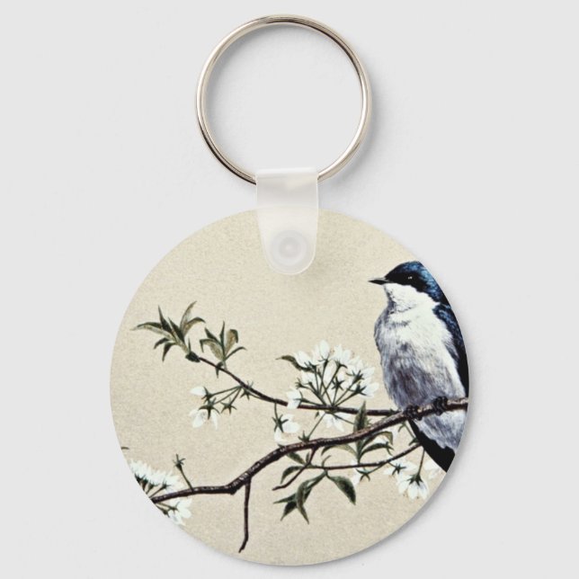Porte-clés Fleurs d'hirondelles (Recto)