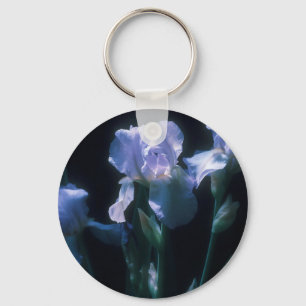 Porte-clés Fleurs d'Iris au Crépuscule