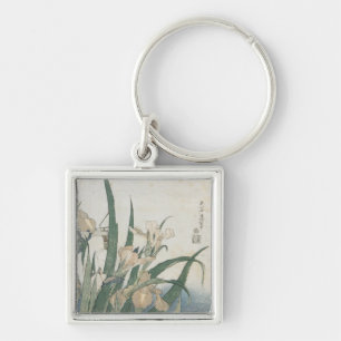 Porte-clés Fleurs d'iris et sauterelle, c.1830-31
