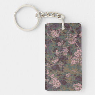 Porte-clés Fleurs, feuilles, et camouflage