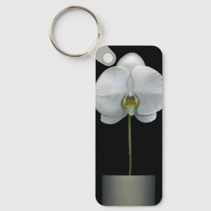 Porte-clés Fleurs   Fleur d'orchidées blanches
