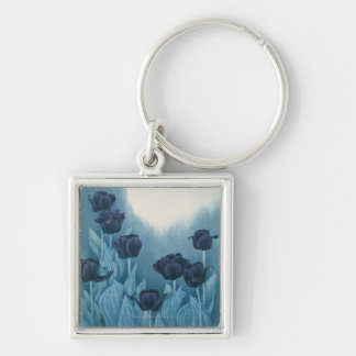 Porte-clés Fleurs foncées