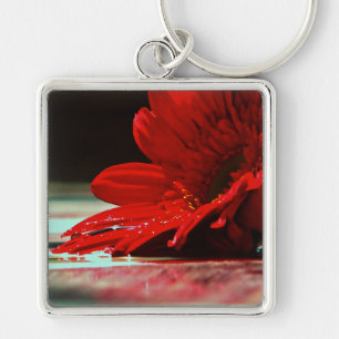 Porte-clés Fleurs Gerbera Red Daisy