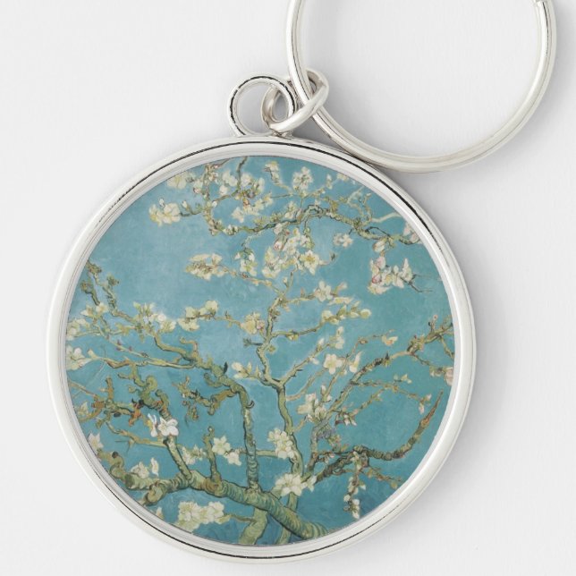 Porte-clés Fleurs Gogh Branches Fleurs d'Amandier Nature (Devant)