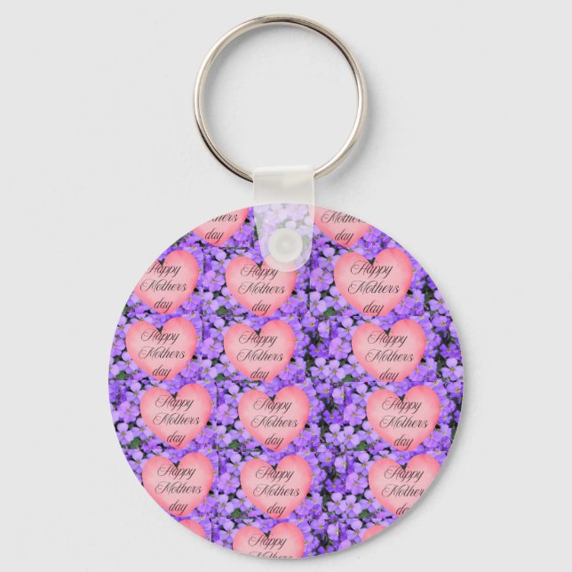 Porte-clés Fleurs Liliques Fête des mères (Recto)