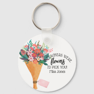 Porte-clés Fleurs m'aidant à faire pousser la bague clé