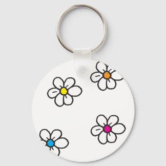 Porte-clés Fleurs marguerites