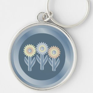 Porte-clés Fleurs mécaniques
