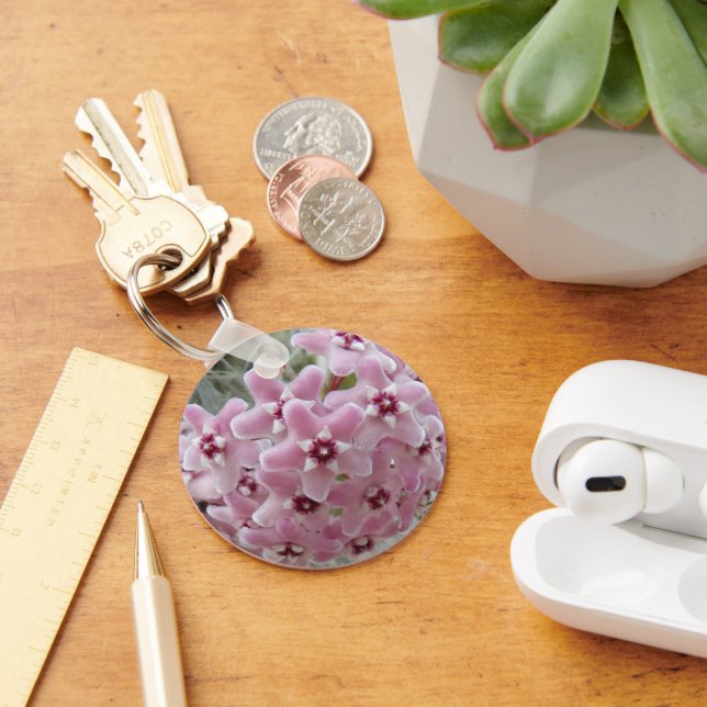 Porte-clés Fleurs Plantes roses Hoya Floral (Bureau)