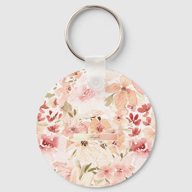 Porte-clés Fleurs printanières en fleurs (Recto)