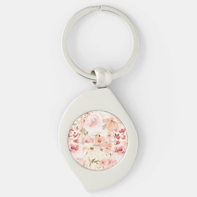 Porte-clés Fleurs printanières en fleurs (Devant)