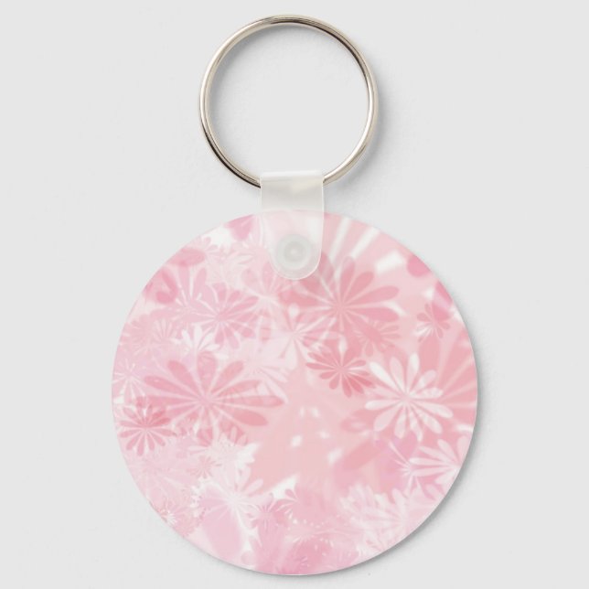 Porte-clés Fleurs roses (Recto)