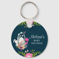 Fleurs roses, Oeuf, Flamant rose et lapin Aquarell