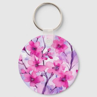 Porte-clés Fleurs Sakura roses