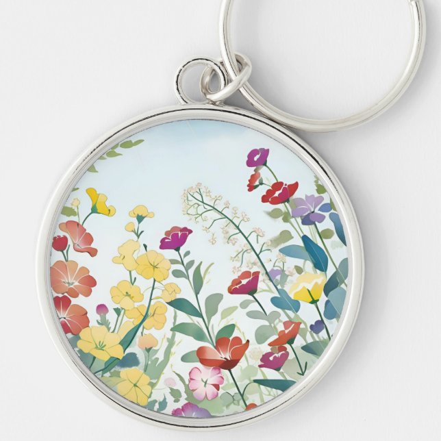 Porte-clés Fleurs sauvages (Devant)