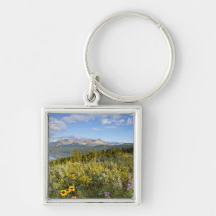 Porte-clés Fleurs sauvages de la prairie et lac Lower Two Med