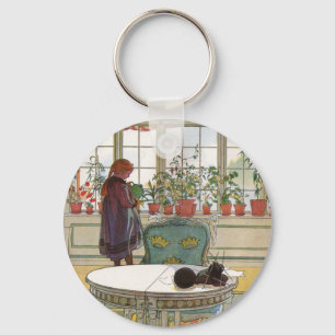 Porte-clés Fleurs sur le rebord de la fenêtre par Carl Larsso