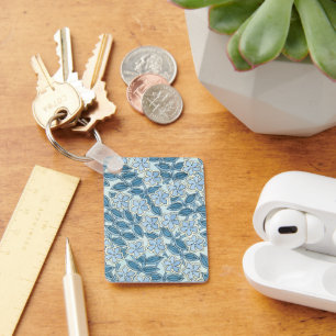 Porte-clés Fleurs vintages de l'Art Nouveau dans un jardin