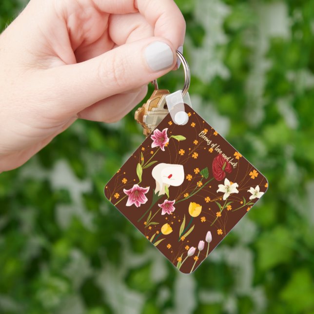 Porte-clés Fleurs vives (main)