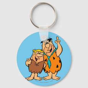 Porte-clés Flintstone de blocaille et de Fred de prise de bec