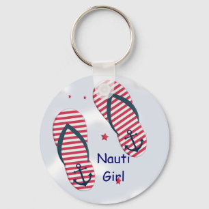 Porte-clés Flip Flops Nautique Conception Nauti Fille Porte -