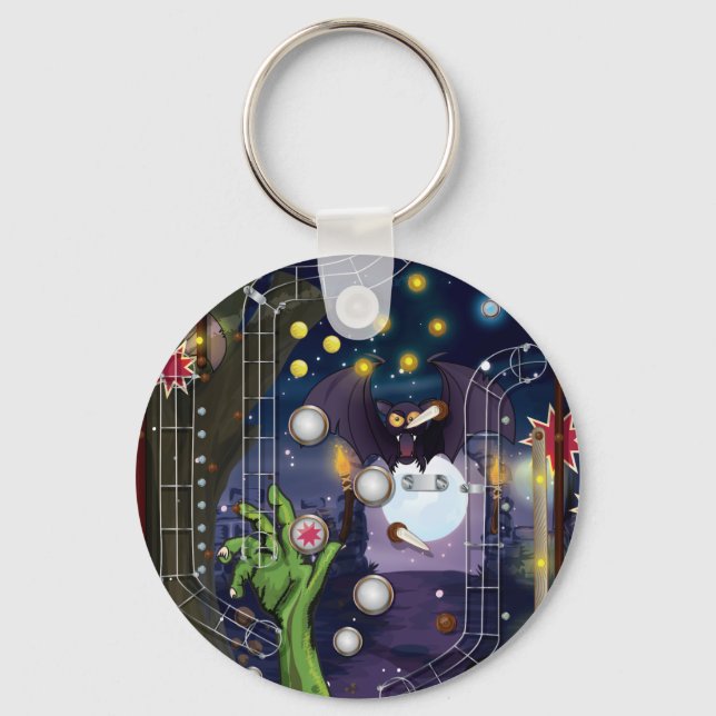 Porte-clés Flipper à billes (Recto)