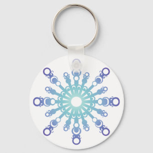Porte-clés Flocon bleu IV