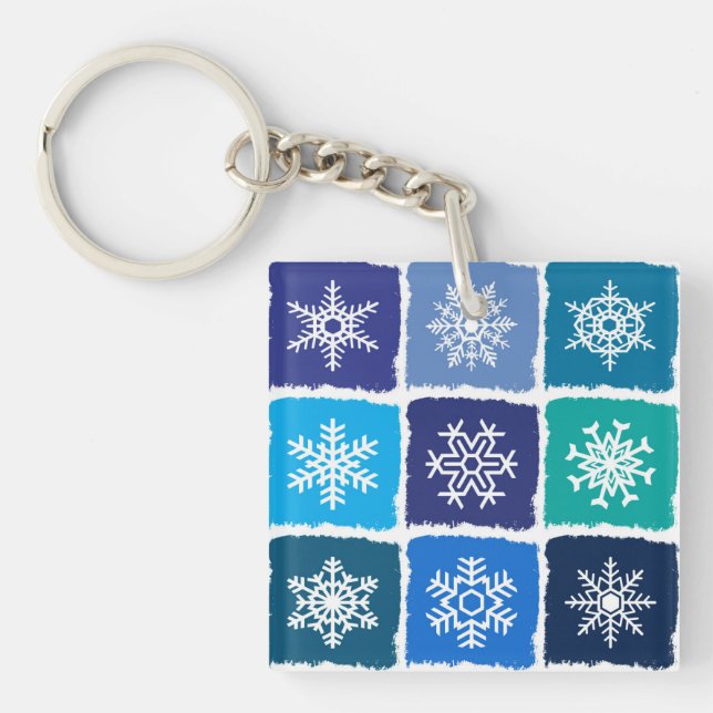 Porte-clés Flocon de neige (Devant)