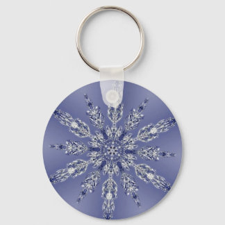 Porte-clés Flocon de neige fractal